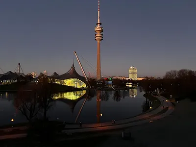 Olympia Park Munich at Night